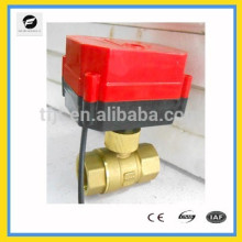 Brass 2-way DN20 DC5V Quickly install On-Off motorised electric ball valve